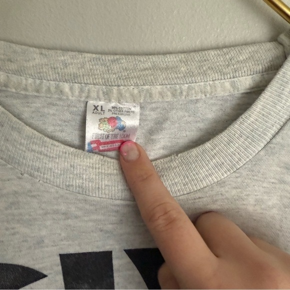 Vintage single stitch Detroit Red Wings Give blood play hockey tshirt grey XL - Picture 2 of 6